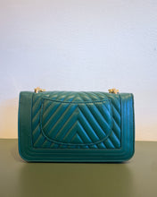 Load image into Gallery viewer, Forest Green Quilted Purse