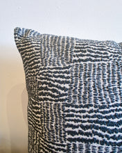 Load image into Gallery viewer, Square Grey and White Woven Textured Pillow