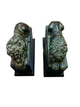 Load image into Gallery viewer, Pair of Cast Bronze Lion Bookends