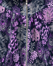 Load image into Gallery viewer, Vintage Velour Sweater with Peacock Feather Motif (M)