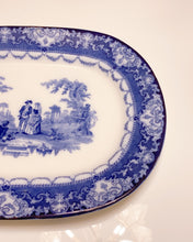 Load image into Gallery viewer, Antique Royal Watteau Doulton Blue and White Platter -Serenade