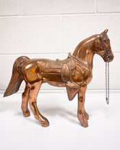 Load image into Gallery viewer, Vintage Copper Horse Figurine