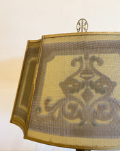 Load image into Gallery viewer, Vintage Table Lamp with Metal Mesh Shade