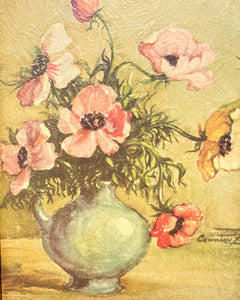 Vintage Floral Bouquet Vase
