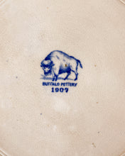 Load image into Gallery viewer, Vintage Buffalo Pottery Blue and White Plate
