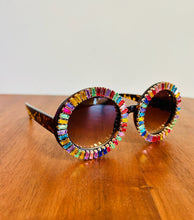 Load image into Gallery viewer, Rhinestone Embellished Round Sunnies