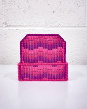Load image into Gallery viewer, Set of 6 Pink and Purple Needlepoint Coasters
