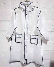 Load image into Gallery viewer, Clear Raincoat with Black Outline