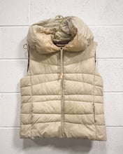 Load image into Gallery viewer, Beige Puffer Vest with Hood (XL)