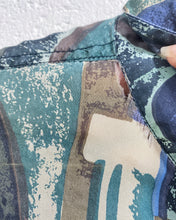Load image into Gallery viewer, Vintage Graphic Silk Button Up - As Found (S)
