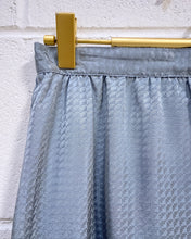 Load image into Gallery viewer, Vintage Dusty Blue Shiny Skirt (8)

