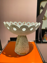 Load image into Gallery viewer, Speckled Scalloped Compote