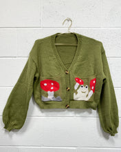 Load image into Gallery viewer, Frogs N’ Fungi are My Friends Cardigan (L)
