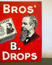 Load image into Gallery viewer, Vintage Smith Bros Cough Drops Metal Sign