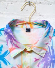 Load image into Gallery viewer, Palm Tree Technicolor Button Up (L)