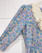 Load image into Gallery viewer, Vintage Floral Dress with Lacey Collar (6)