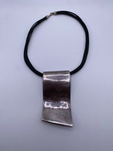 Load image into Gallery viewer, Modernist Choker with Sterling Oversized Pendant
