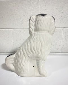 Vintage Staffordshire Ceramic Spaniel Dog Figurine- Left Facing