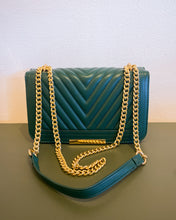 Load image into Gallery viewer, Forest Green Quilted Purse