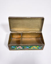 Load image into Gallery viewer, Vintage Colorful Brass Pill Box