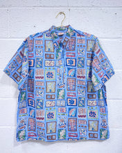 Load image into Gallery viewer, Go Hawaiian Blue Cotton Shirt (XL)