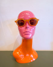 Load image into Gallery viewer, Amber Hexagonal Sunglasses