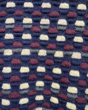 Load image into Gallery viewer, Thick Navy Blue, Cream and Purple Sweater
