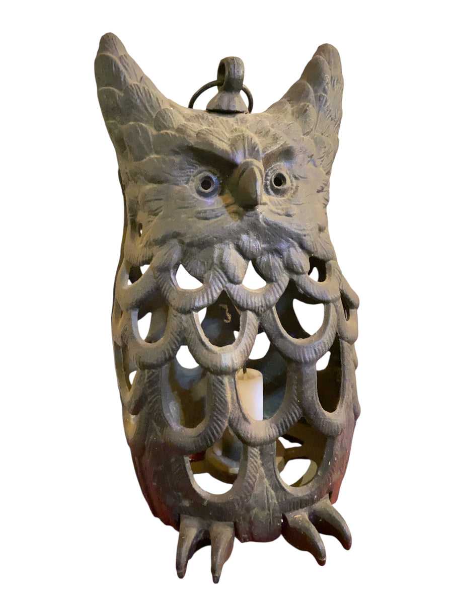 Cast Iron Owl Lanternnull