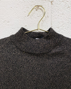 Vintage Black and Gold Sparkly Sweater (M)