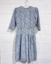 Load image into Gallery viewer, Vintage Floral Dress with Lacey Collar (6)