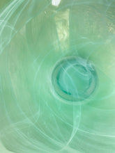 Load image into Gallery viewer, Abstract Modernist Green Creamsicle Glass Bowl
