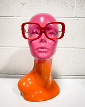 Load image into Gallery viewer, Red Glasses with Snake Temples