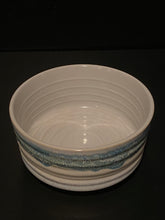 Load image into Gallery viewer, White and Turquoise Glaze Porcelain Bowl
