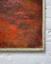 Load image into Gallery viewer, Vintage Large Still Life Painting of Bottles in Red and Black