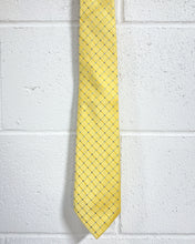 Load image into Gallery viewer, Yellow Tie with Blue Dots - Extra Long