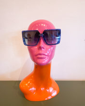 Load image into Gallery viewer, Blue Rectangular Sunnies