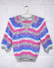 Load image into Gallery viewer, Vintage Pastel Striped Knit Sweater
