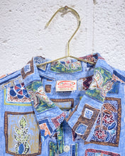 Load image into Gallery viewer, Go Hawaiian Blue Cotton Shirt (XL)