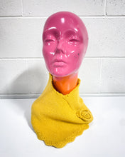 Load image into Gallery viewer, Mustard Colored Crochet Scarf