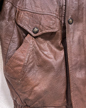 Load image into Gallery viewer, Vintage Brown Leather Jacket (XXL)