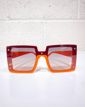Load image into Gallery viewer, Oversized Rectangular Orange Sunnies