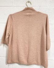 Load image into Gallery viewer, Knit Mock Neck Blouse with Flowers (XL)