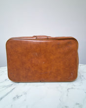 Load image into Gallery viewer, Vintage Faux Brown Leather Suitecase - Large
