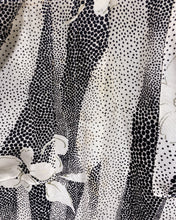 Load image into Gallery viewer, Vintage Cream and Black Floral Dress - As Found (S)