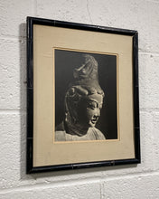 Load image into Gallery viewer, Vintage Framed Photo of Gigeiten Statue at Akishino-dera Temple, Japan