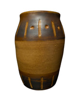 Load image into Gallery viewer, Two Tone Fire Glaze Stoneware Pottery Jar