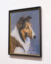 Load image into Gallery viewer, Vintage Collie Dog Painting
