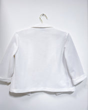 Load image into Gallery viewer, Vintage White Textured Open Blazer