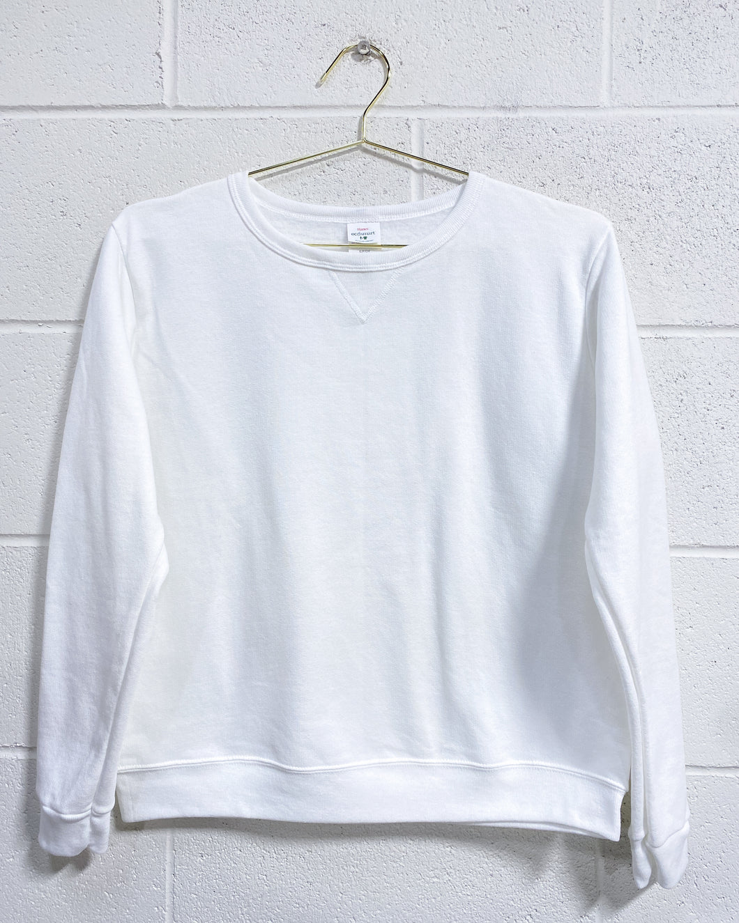 Hanes White Sweatshirt (S)