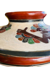 Load image into Gallery viewer, Hand Painted Tribal Figures on a Terra Cotta Pot